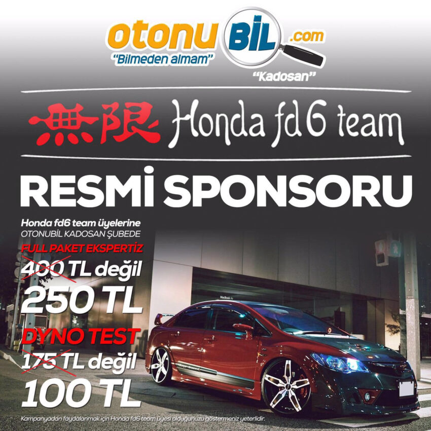 Otonubil.com Honda FD6 Team Özel Kampanyası